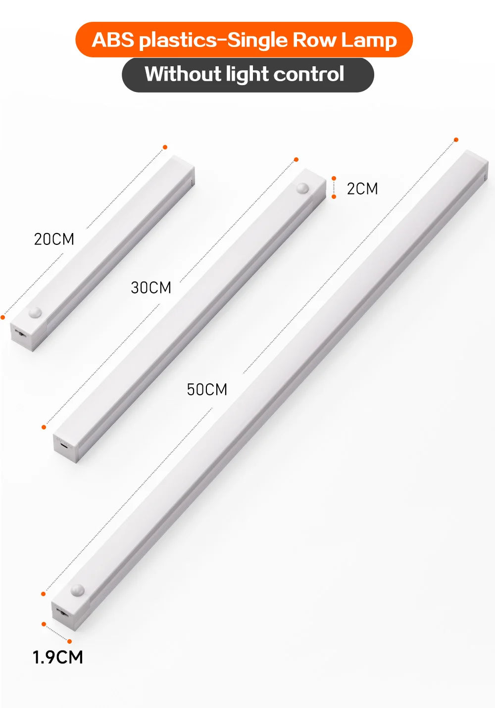 LED Night Lamp for Kitchen, Cabinet, Corridor, Bedroom - USB Rechargeable