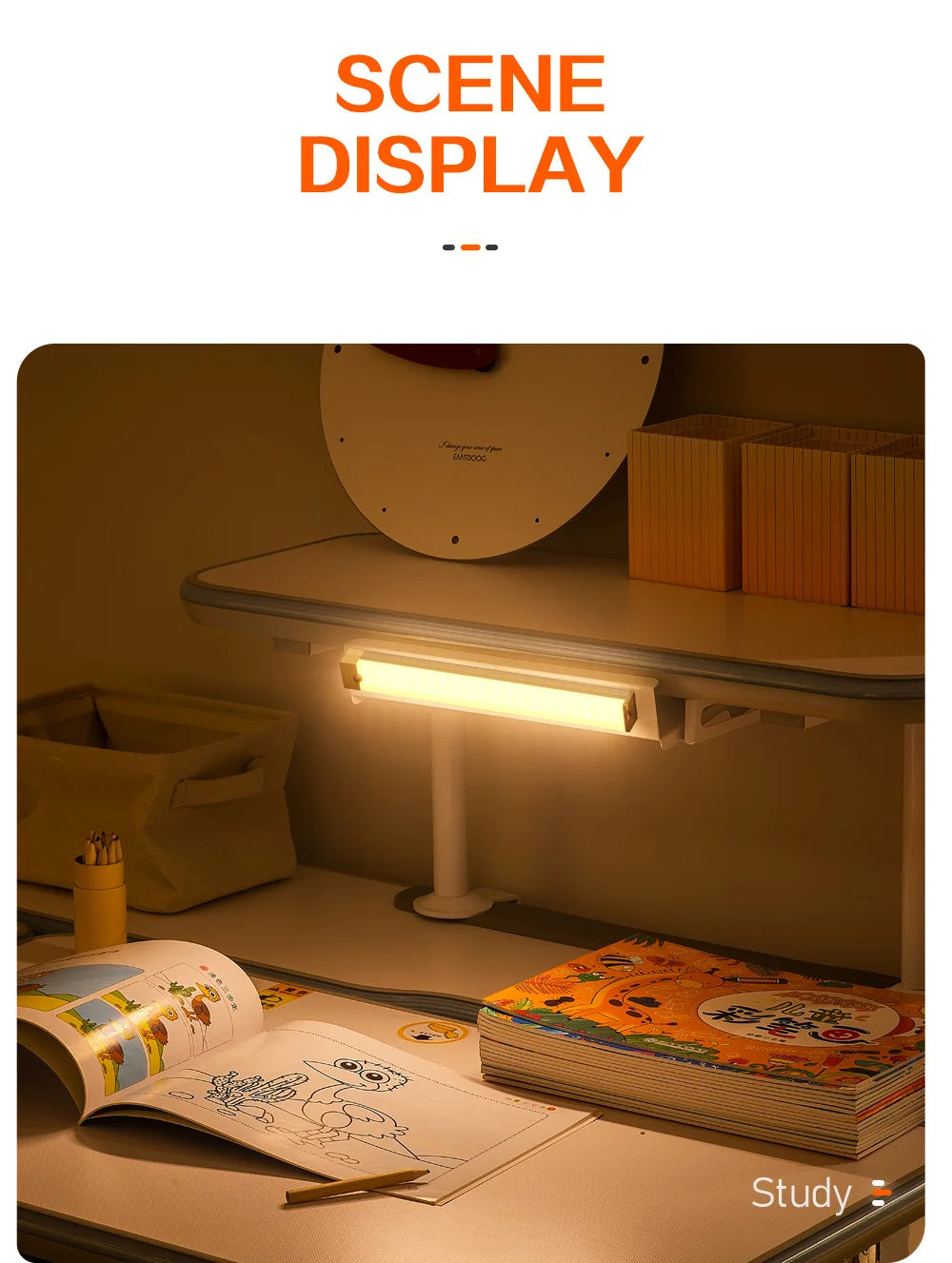 LED Night Lamp for Kitchen, Cabinet, Corridor, Bedroom - USB Rechargeable
