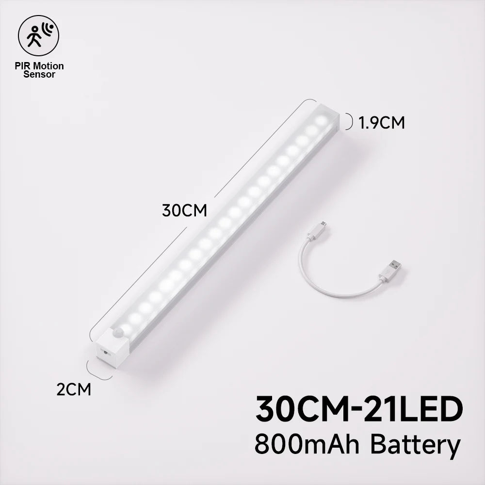 LED Night Lamp for Kitchen, Cabinet, Corridor, Bedroom - USB Rechargeable